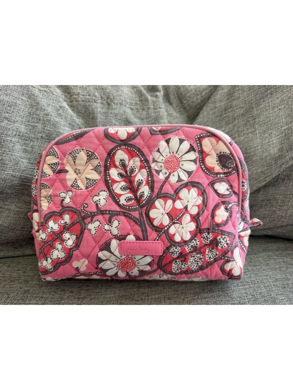 Vera Bradley Plastic Lined Cosmetic Bag In Blush Pink